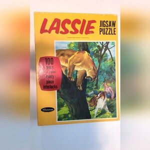 ***Vintage Whitman Original Lassie 100 Piece Jigsaw Puzzle 1970s***